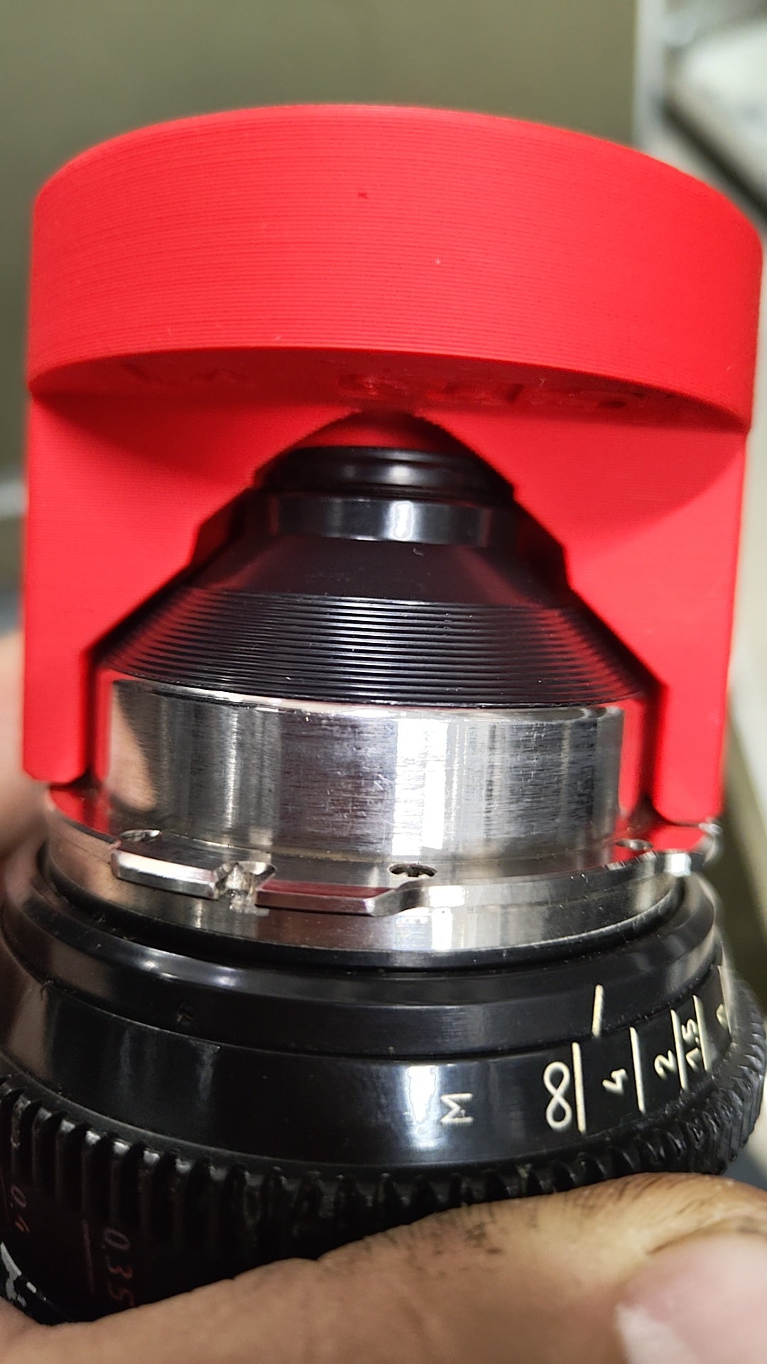 Lens compatibility test gauge 16mm and 35mm